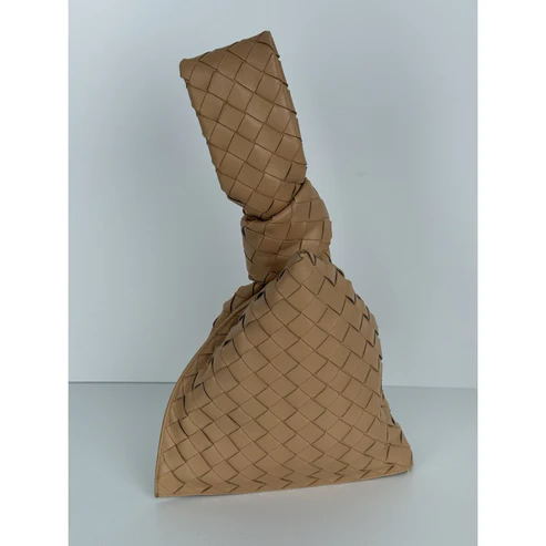 BOTTEGA VENETA BV Twist Intrecciato Mini Women's Bag in Beige - Image 5
