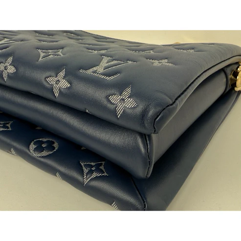 Louis Vuitton Coussin PM Blue Denim Monogram Shoulder Crossbody Bag - Image 6