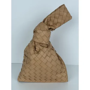 BOTTEGA VENETA BV Twist Intrecciato Mini Women's Bag in Beige