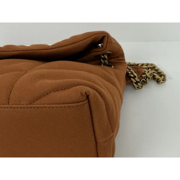 Saint Laurent Loulou Small Shoulder Bag in Celosia Orange Quilted Fabric (2024) - Image 16