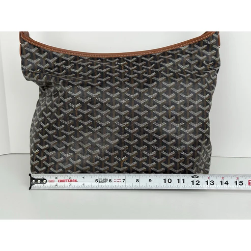 Goyard Goyardine Boheme PM Black/brown Canvas Women's Shoulder Bag - Image 13