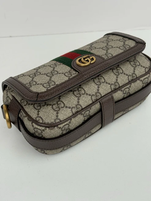 GUCCI OPHIDIA GG Monogram Supreme Mini SHOULDER BAG - Image 6