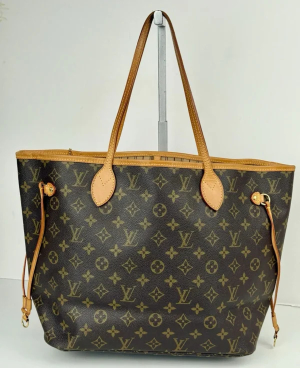 LOUIS VUITTON Neverfull MM Monogram Canvas Tote Shoulder Bag - Image 3