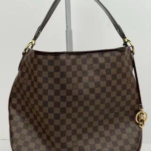 Louis Vuitton Delightful Hobo Bag MM Brown Canvas Shoulder Bag