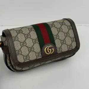 GUCCI OPHIDIA GG Monogram Supreme Mini SHOULDER BAG