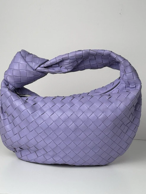Bottega Veneta Teen Jodie Bag Purple Intrecciato Leather - Image 5