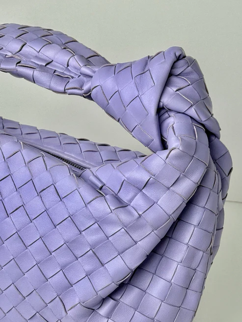 Bottega Veneta Teen Jodie Bag Purple Intrecciato Leather - Image 3