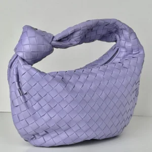 Bottega Veneta Teen Jodie Bag Purple Intrecciato Leather