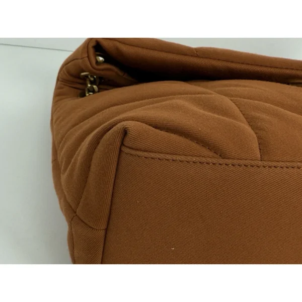 Saint Laurent Loulou Small Shoulder Bag in Celosia Orange Quilted Fabric (2024) - Image 13