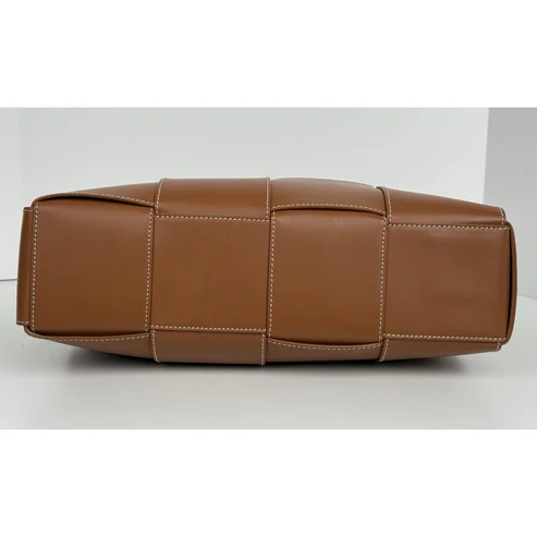 Bottega Veneta Nappa Maxi Intrecciato Men’s Arco Tote in Wood - Image 12