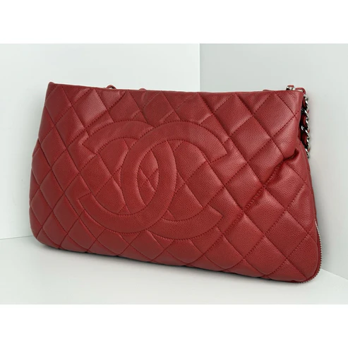 Chanel Timeless Petite Tote in Red Caviar Leather with Gold Hardware - Image 5