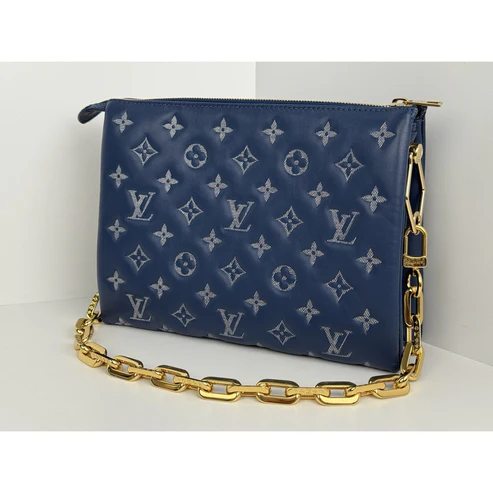 Louis Vuitton Coussin PM Blue Denim Monogram Shoulder Crossbody Bag - Image 2
