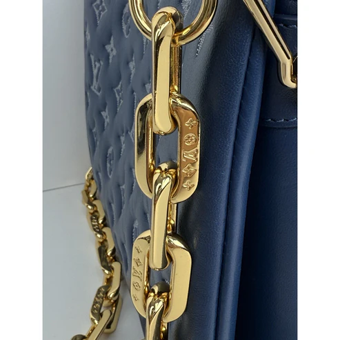 Louis Vuitton Coussin PM Blue Denim Monogram Shoulder Crossbody Bag - Image 13