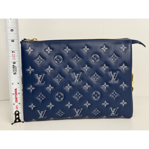 Louis Vuitton Coussin PM Blue Denim Monogram Shoulder Crossbody Bag - Image 14