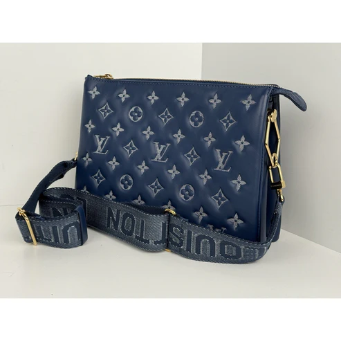 Louis Vuitton Coussin PM Blue Denim Monogram Shoulder Crossbody Bag - Image 15