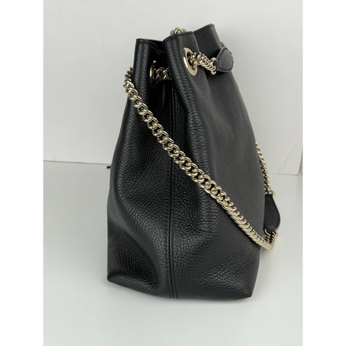Gucci Soho Chain Strap Women's Shoulder Bag in Black Leather - Image 13