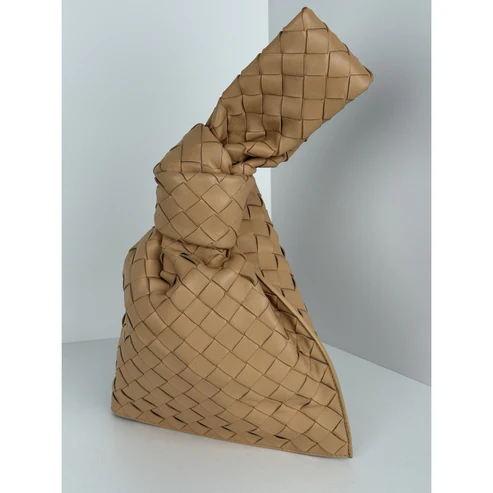BOTTEGA VENETA BV Twist Intrecciato Mini Women's Bag in Beige - Image 3